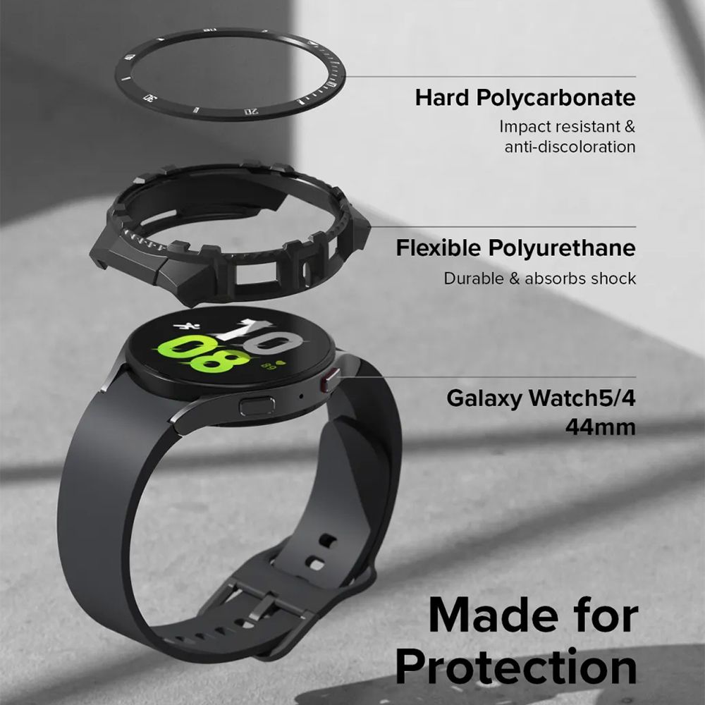 Ringke ｜三星 Galaxy Watch 5 / 4 44mm [Fusion-X] 運動型保護殼 黑 白