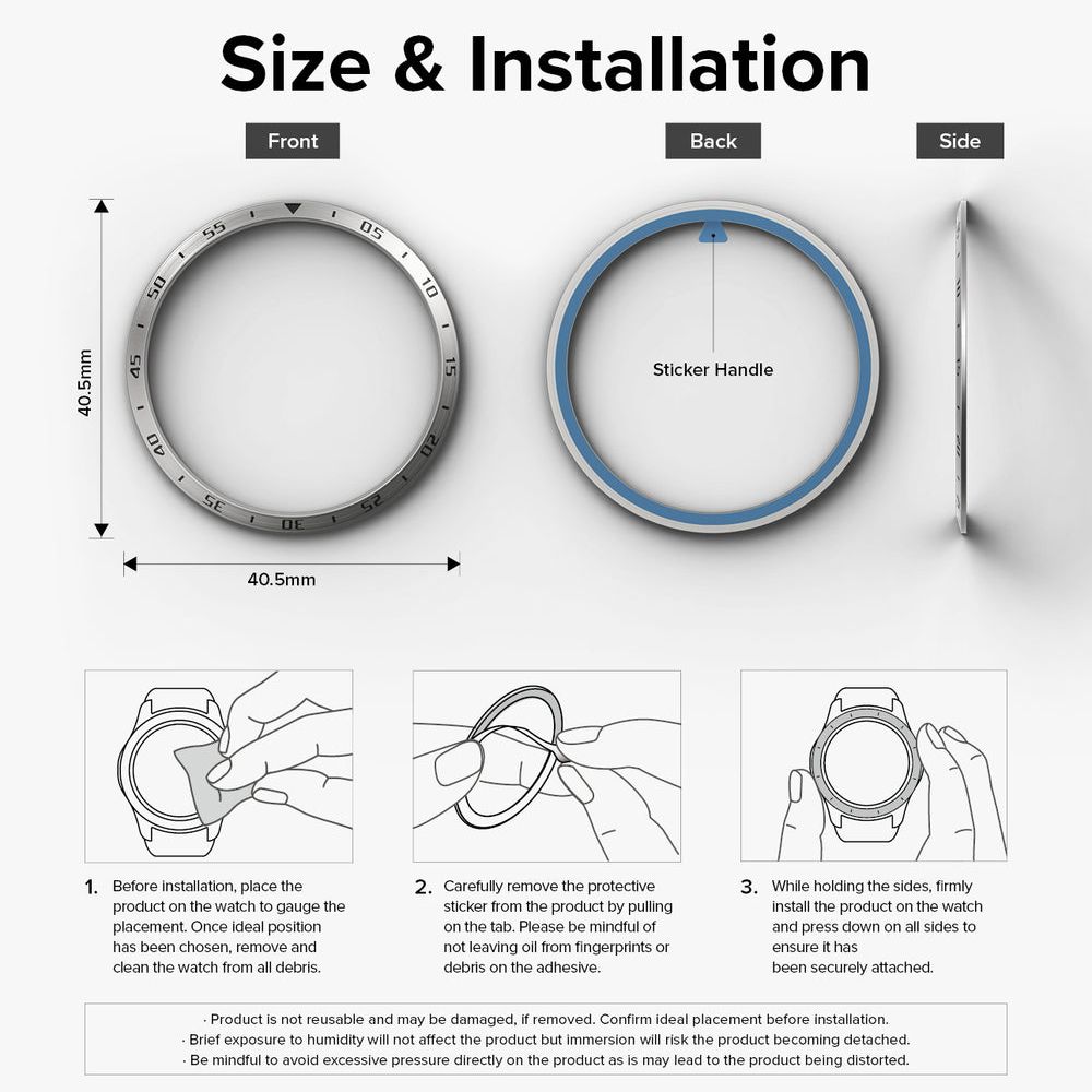 Ringke ｜三星 Galaxy Watch6 40mm [Bezel Styling] 不鏽鋼錶環