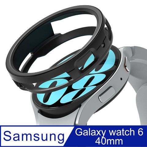 Rearth Ringke 三星 Galaxy Watch 6 (40mm) 手錶抗震保護套(黑)