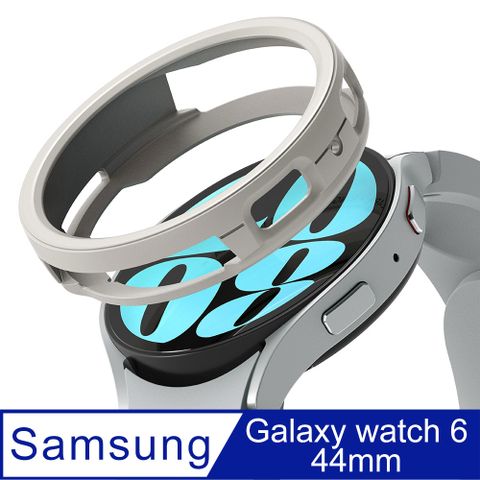 Rearth Ringke 三星 Galaxy Watch 6 (44mm) 手錶抗震保護套(淺灰)