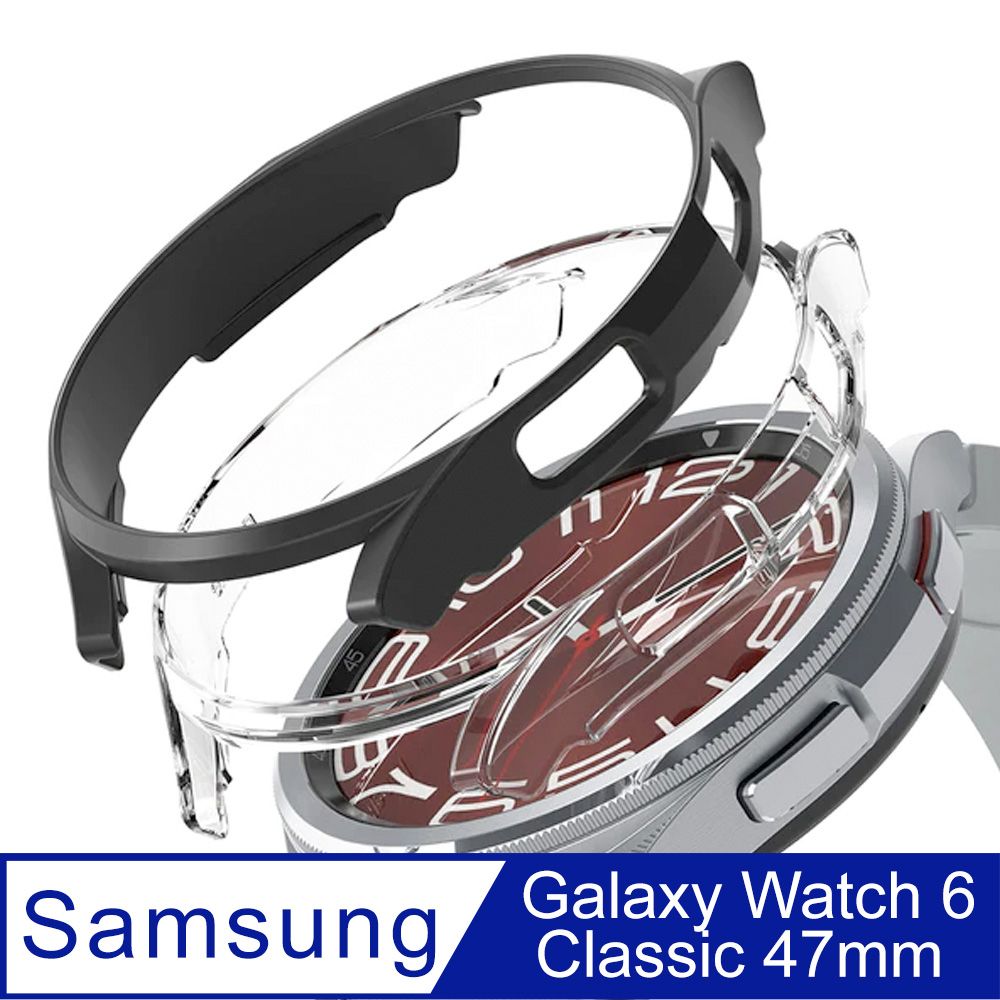 Ringke Rearth  三星 Galaxy Watch 6 Classic (47mm) 手錶輕薄保護套(1透1黑)