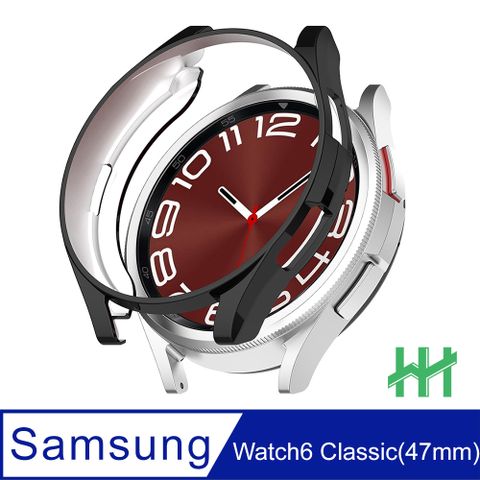 【HH】★抗撞防摔保護機身★SAMSUNG Galaxy Watch6 Classic (47mm)(黑色)-TPU包覆防撞手錶殼系列