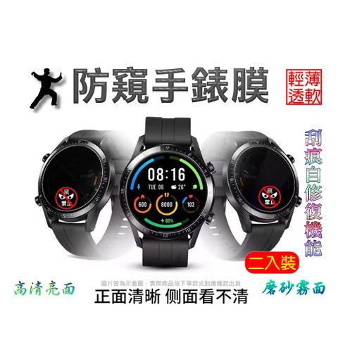 [防窺款] Samsung Galaxy Watch 8 40mm 柔韌疏水錶面保護貼二入裝