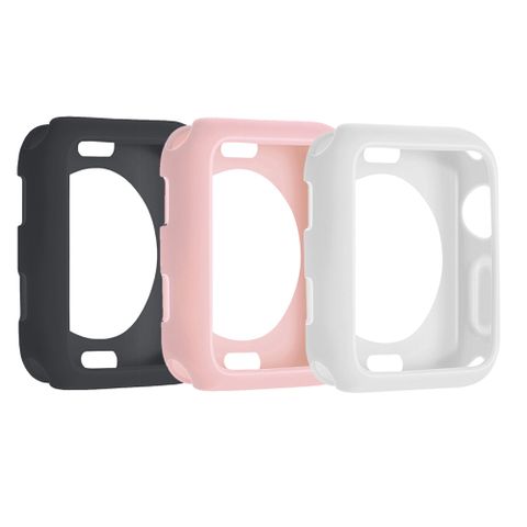 Apple Watch 38mm 防摔邊框矽膠保護套