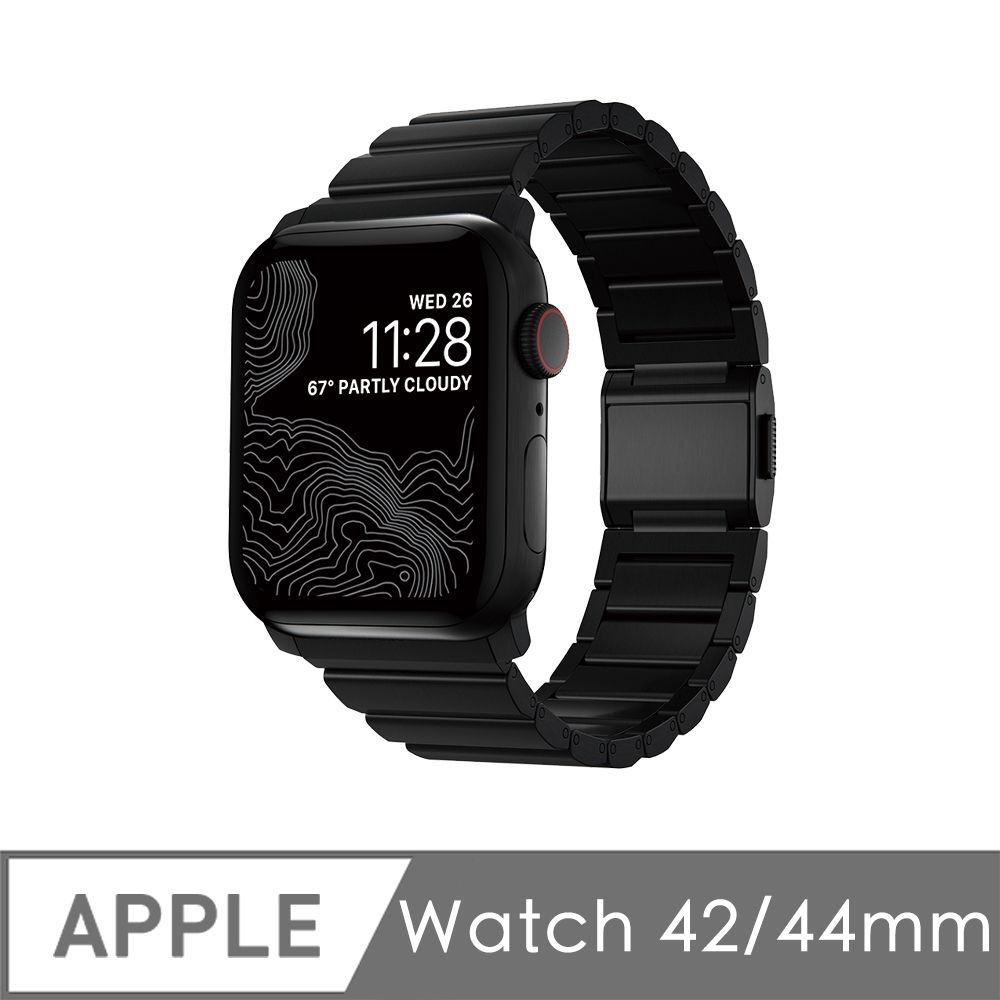 NOMAD 全球限量Apple Watch 鈦金屬錶帶2021新款-44/42mm (黑) - PChome