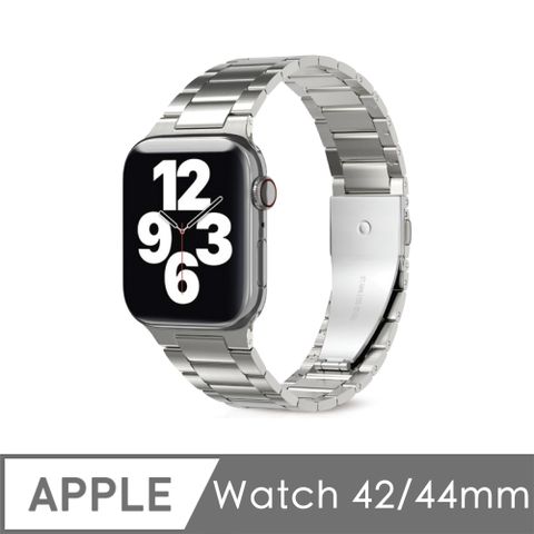 PATCHWORKS Apple Watch不鏽鋼錶帶49/45/44/42mm專用-銀Apple Watch 1-9代 &amp; SE &amp; Ultra 適用