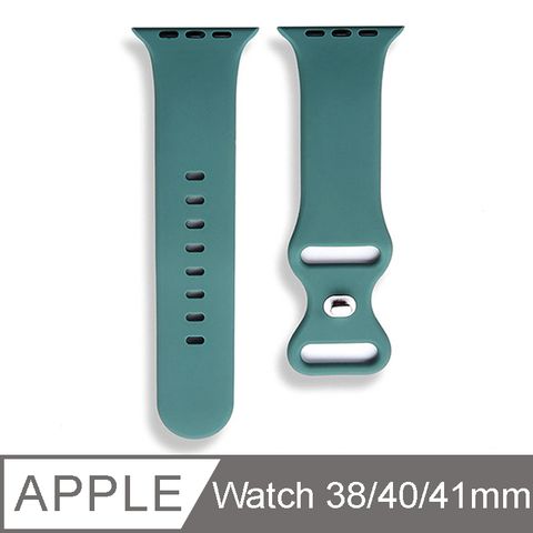 IN7 液態膠系列 Apple Watch 8/SE2/7/6/SE/5/4/3/2 八字扣矽膠錶帶 Apple Watch 38/40/41mm-松針綠