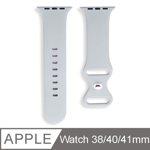 IN7 液態膠系列 Apple Watch 8/SE2/7/6/SE/5/4/3/2 八字扣矽膠錶帶 Apple Watch 38/40/41mm-雲霧灰