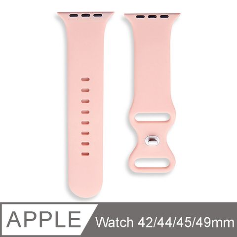 IN7 液態膠系列 Apple Watch 8/SE2/7/6/SE/5/4/3/2 八字扣矽膠錶帶 Apple Watch 42/44/45/49mm-淺粉