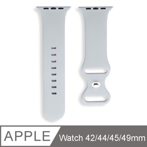 IN7 液態膠系列 Apple Watch 8/SE2/7/6/SE/5/4/3/2 八字扣矽膠錶帶 Apple Watch 42/44/45/49mm-雲霧灰