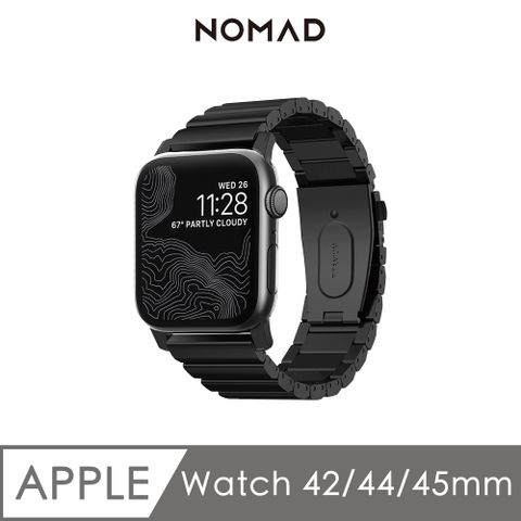 美國 NOMAD APPLE WATCH不鏽鋼錶帶(黑)49/45/44/42mmApple Watch 1-9代 &amp; SE &amp; Ultra 適用