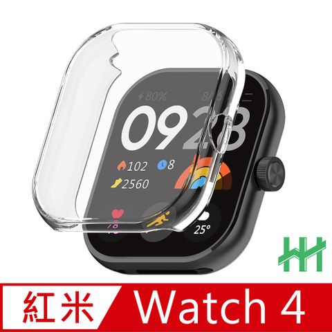 【HH】★全包防摔，保護機身與螢幕★Redmi Watch 4 (1.97吋)(透明)- 全包覆防撞手錶殼系列