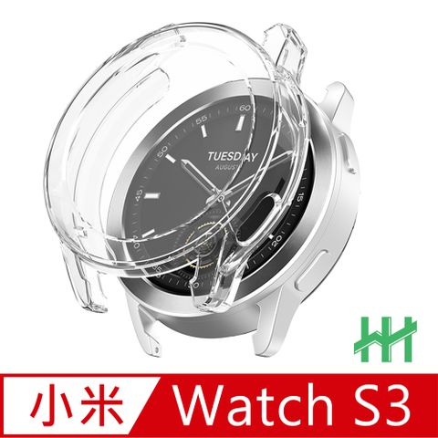 【HH】★全包防摔，保護機身與螢幕★小米 Xiaomi Watch S3 -透明- 全包覆防撞手錶殼系列