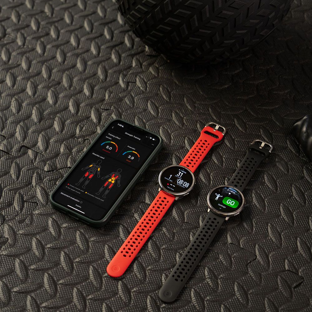 Amazfit Active 2 44mm 智慧手錶 酷影黑-矽膠錶帶(160+種運動模式/24HR健康偵測/5ATM防水/HYROX比賽模式)