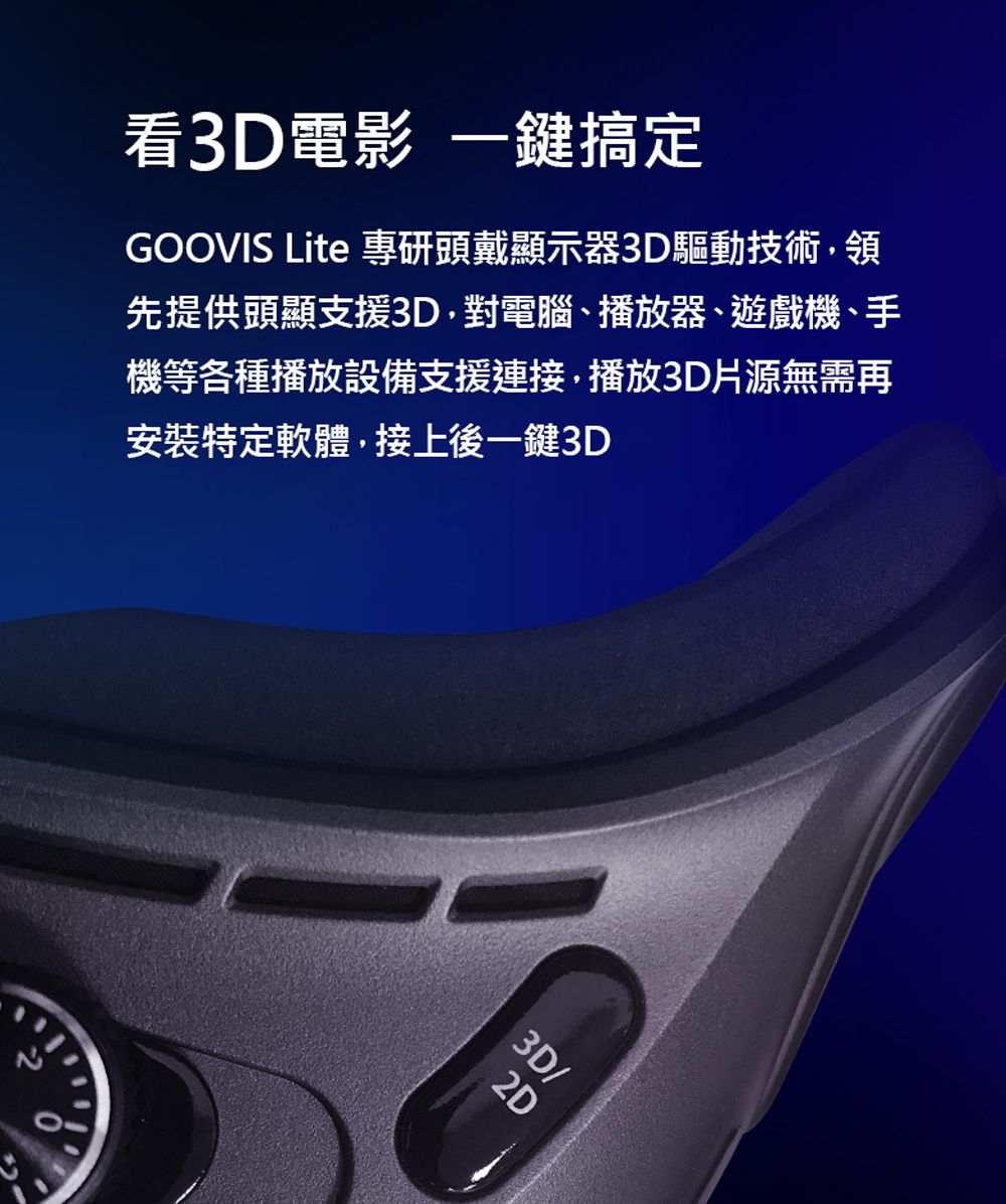 GOOVIS Lite 酷睿視3D頭戴顯示器- PChome 24h購物