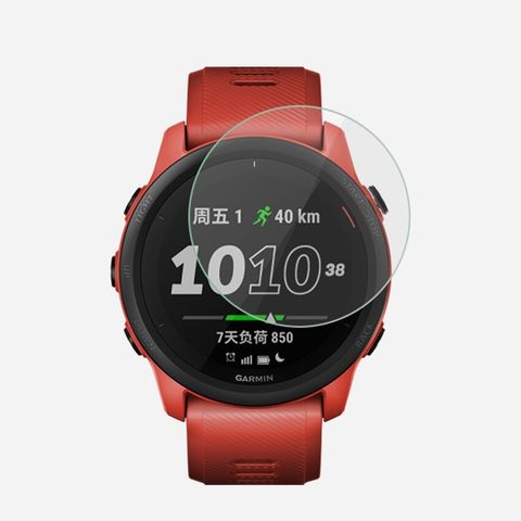 GARMIN Forerunner 745 硬度9H優化防爆玻璃 錶面螢幕保護貼 (二入組)