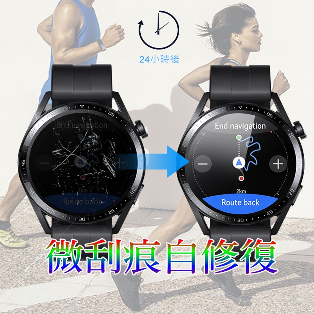  GARMIN Vivoactive5 柔韌疏水自修復手錶螢幕保護貼(二入裝)