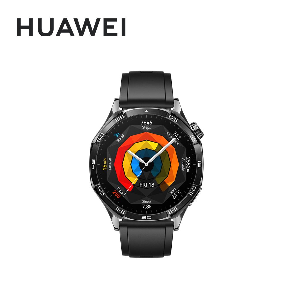 HUAWEI 華為 Watch GT5 46mm 運動健康 智慧手錶 幻夜黑