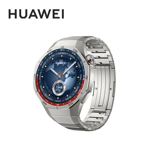 HUAWEI 華為 Watch GT5 Pro 46mm 運動健康智能手錶 經典款-鈦空銀