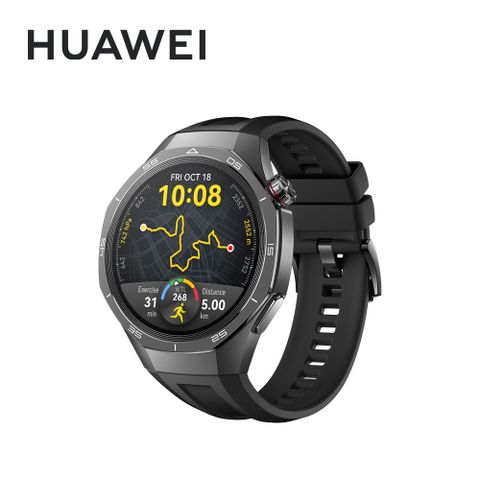 HUAWEI 華為 Watch GT5 Pro 46mm 運動健康智能手錶 專業運動款-曜石黑