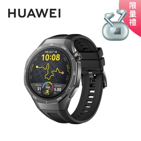 HUAWEI 華為 Watch GT5 Pro 46mm 運動健康智能手錶 專業運動款-曜石黑