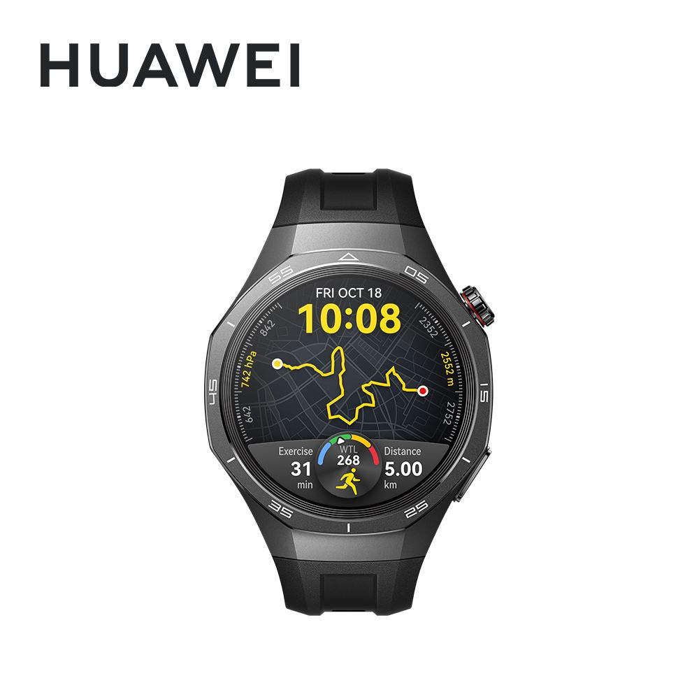 HUAWEI 華為 Watch GT5 Pro 46mm 運動健康 智慧手錶 專業運動款-曜石黑