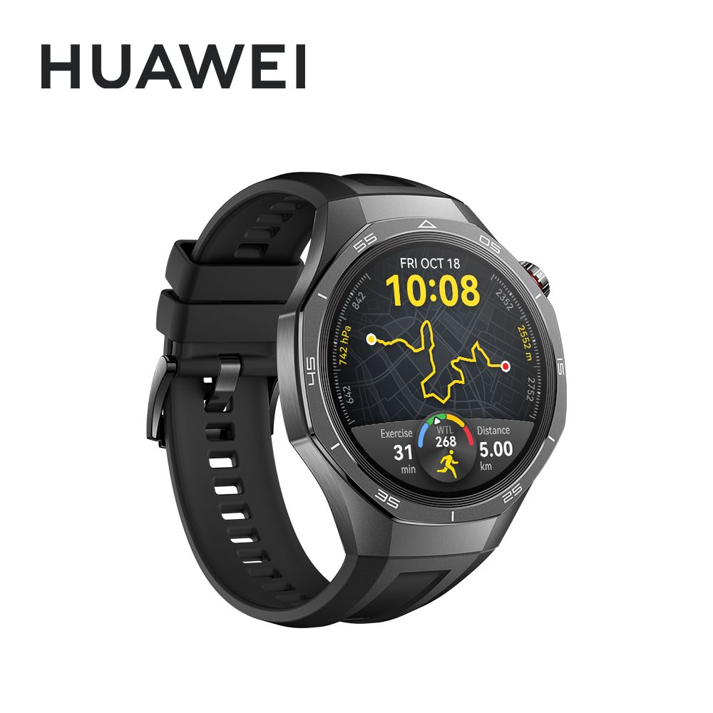 HUAWEI 華為 Watch GT5 Pro 46mm 運動健康 智慧手錶 專業運動款-曜石黑