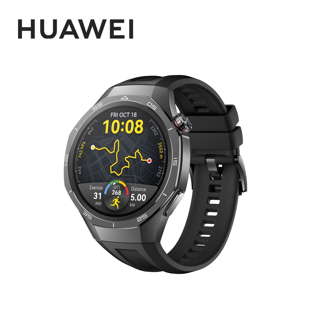 HUAWEI 華為 Watch GT5 Pro 46mm 運動健康 智慧手錶 專業運動款-曜石黑