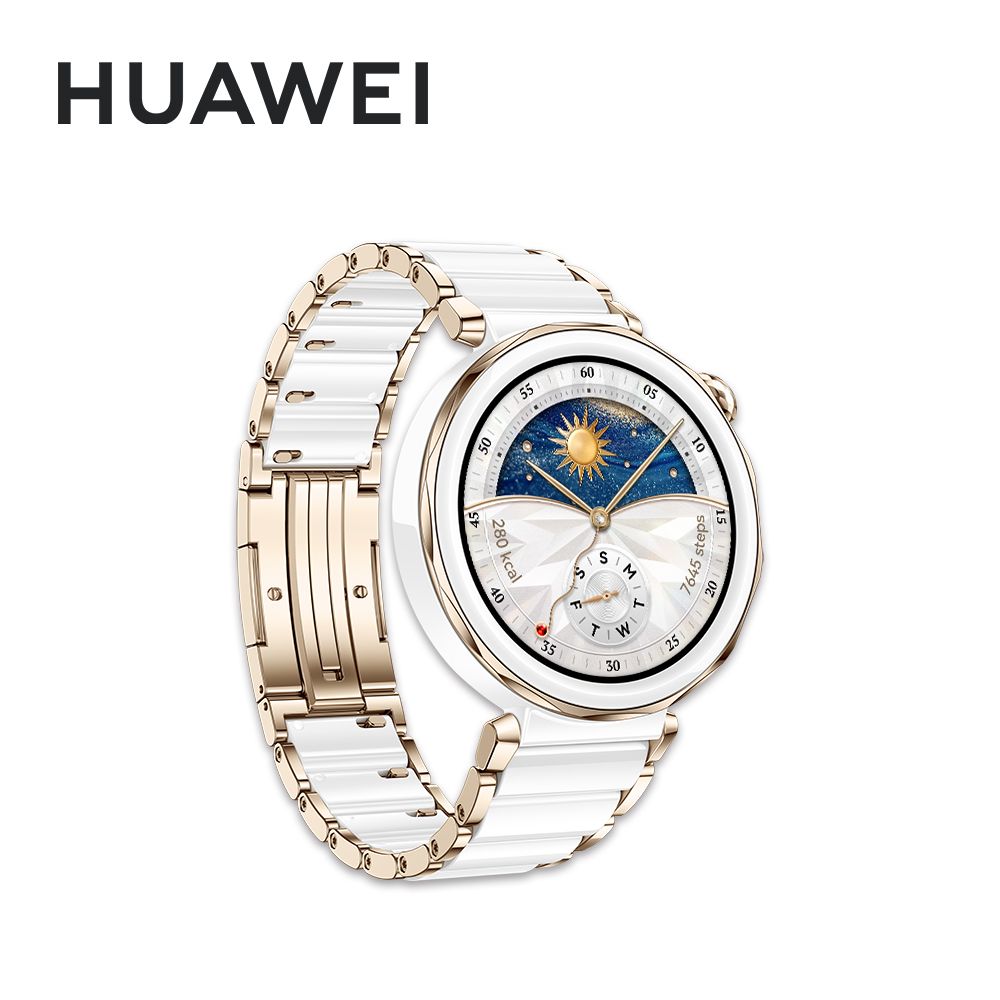 HUAWEI 華為 Watch GT5 Pro 42mm 運動健康 智慧手錶 經典款-陶瓷白