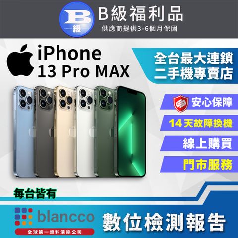 福利品限量下殺出清↘↘↘【福利品】Apple iPhone 13 Pro Max (1TB) 全機8成新