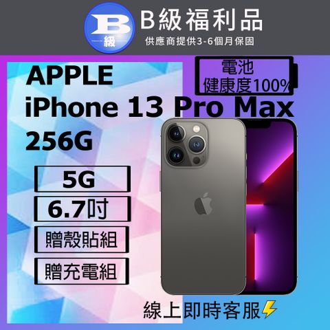 Apple 蘋果 【福利品】 iPhone 13 Pro Max (256G) 石墨