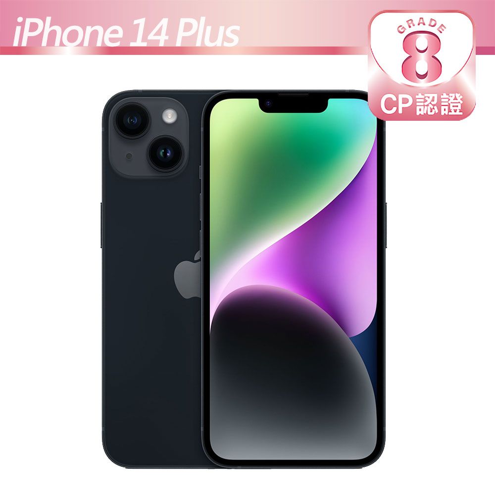 CP認證福利品】Apple iPhone 14 Plus 128GB 午夜- PChome 24h購物