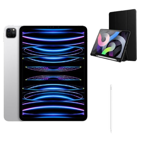 Apple 蘋果 iPad pro (2022) 12.9吋 256GB WiFi 銀色-apple pencil 2配件組