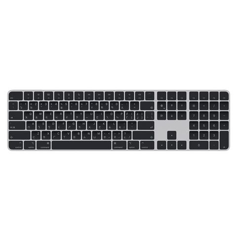 含 Touch ID 和數字鍵盤的巧控鍵盤，適用於配備 Apple 晶片的 Mac 機型 - 中文 (注音) - 黑色按鍵