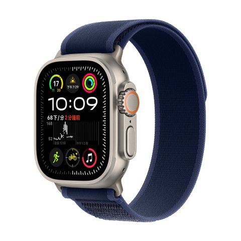 Apple 蘋果 Apple Watch Ultra 2 GPS + LTE 49 mm天然鈦金屬錶殼配藍色越野錶環