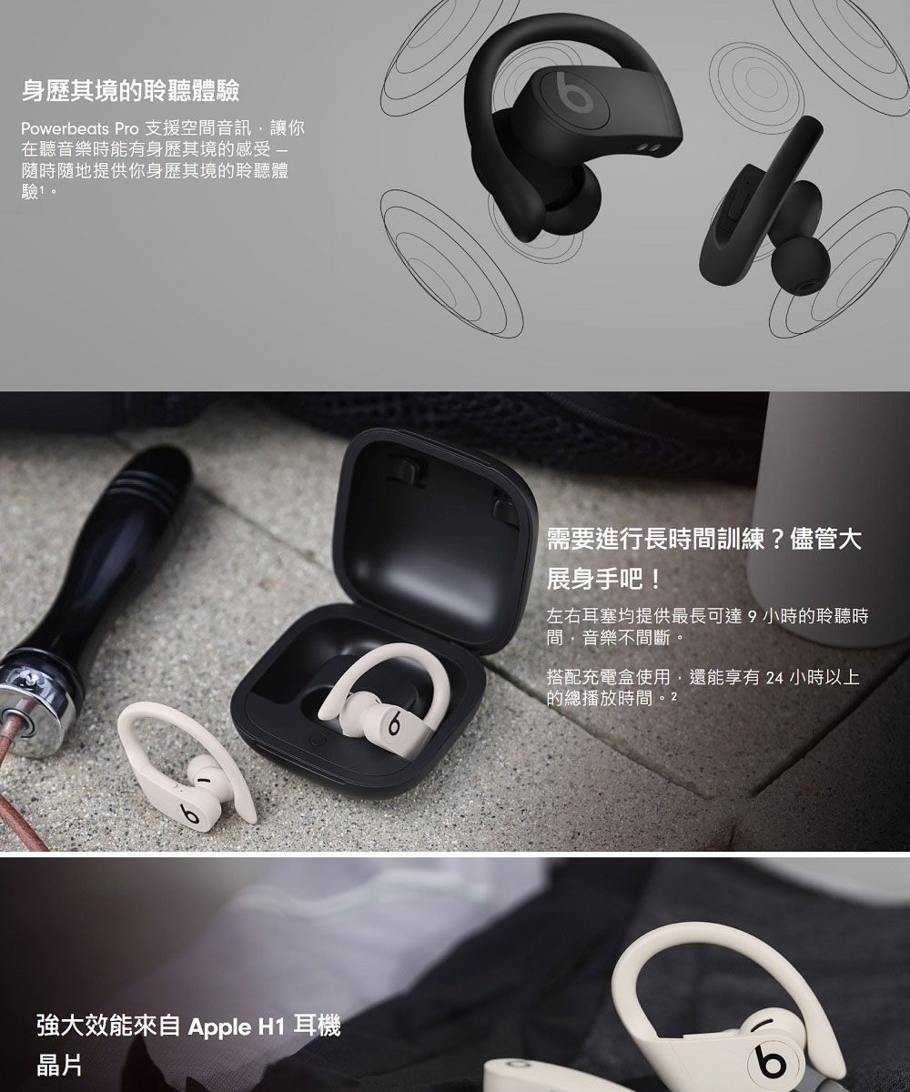 Beats Powerbeats Pro 真無線耳機-黑- PChome 24h購物