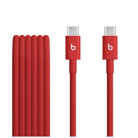 Beats USB-C to C 60W 編織充電線 (1.5 m) - 疾速紅