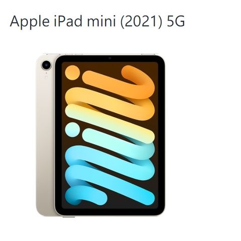 iPad mini 8.3吋 5G 256G星光色-2021_MK8H3TA/A(Wi-Fi + 行動網路)