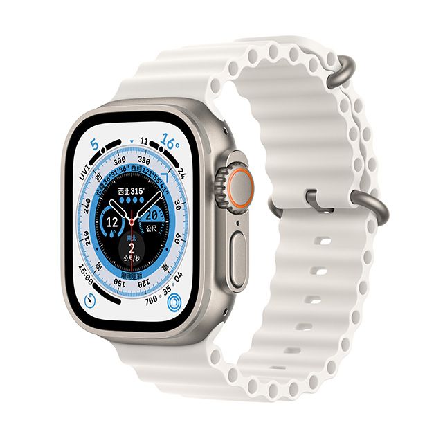 Apple Watch Ultra GPS + Cellular, 49mm Titanium Case White Ocean