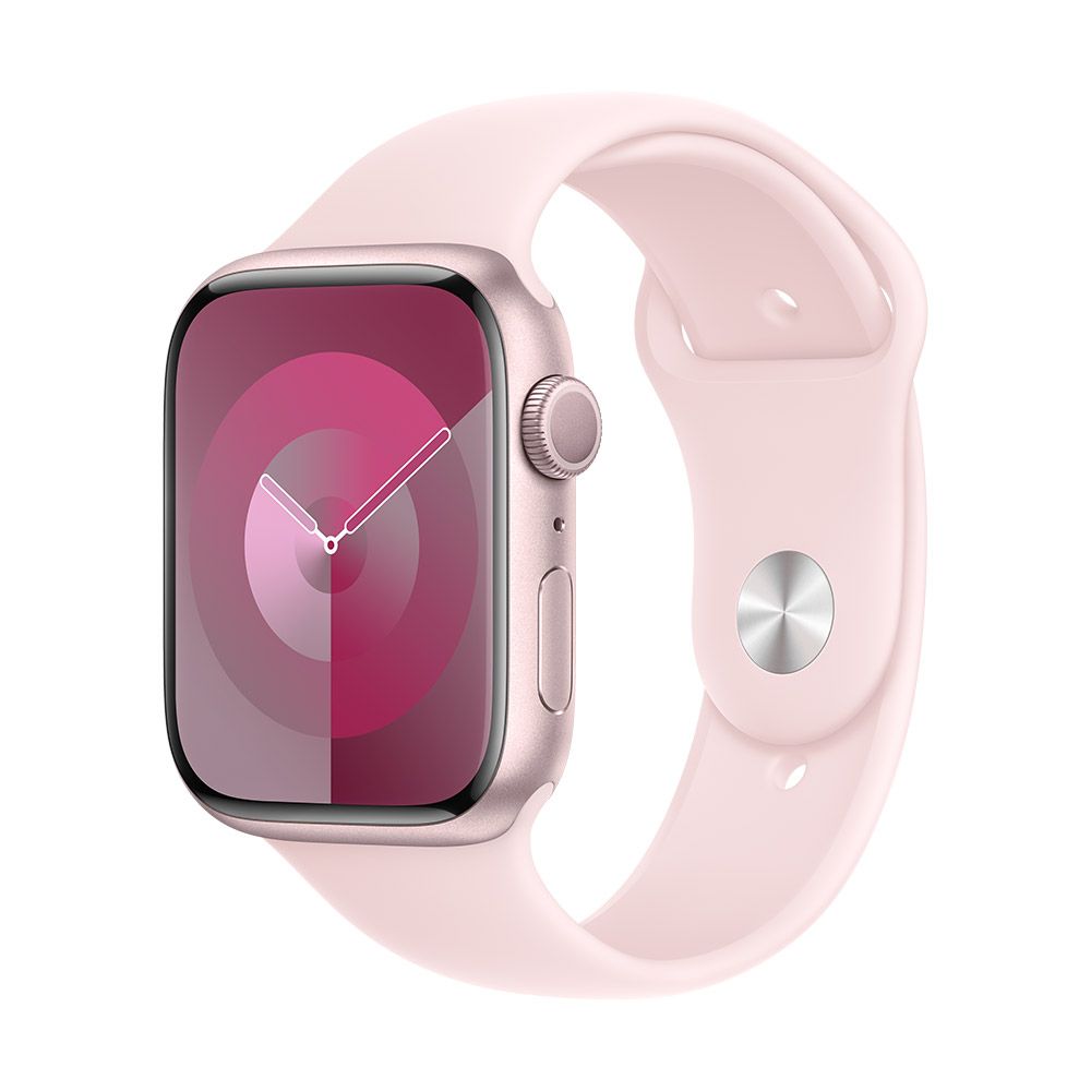 Apple Watch Series 9 GPS 45mm 粉紅色鋁金屬錶殼- PChome 24h購物