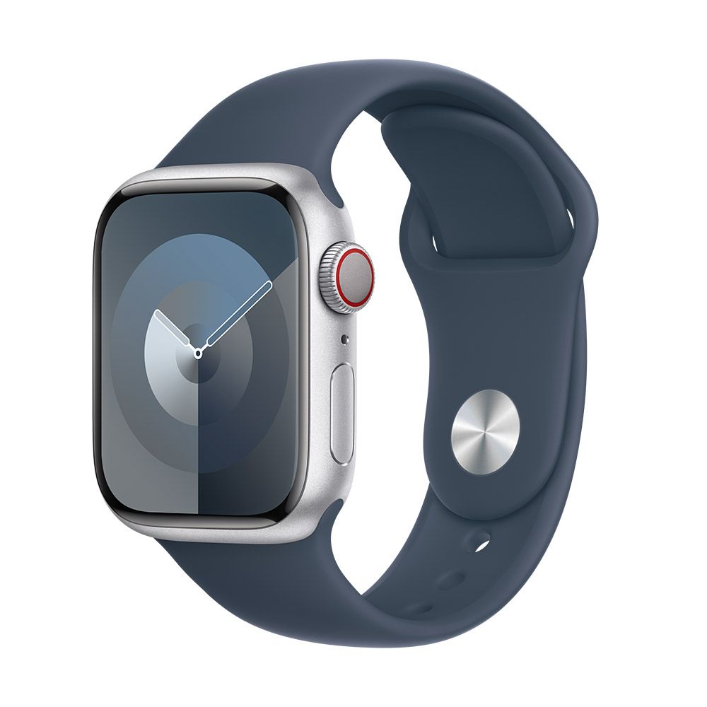 Apple Watch Series 9 GPS + Cellular 41mm 銀色鋁金屬錶殼- PChome