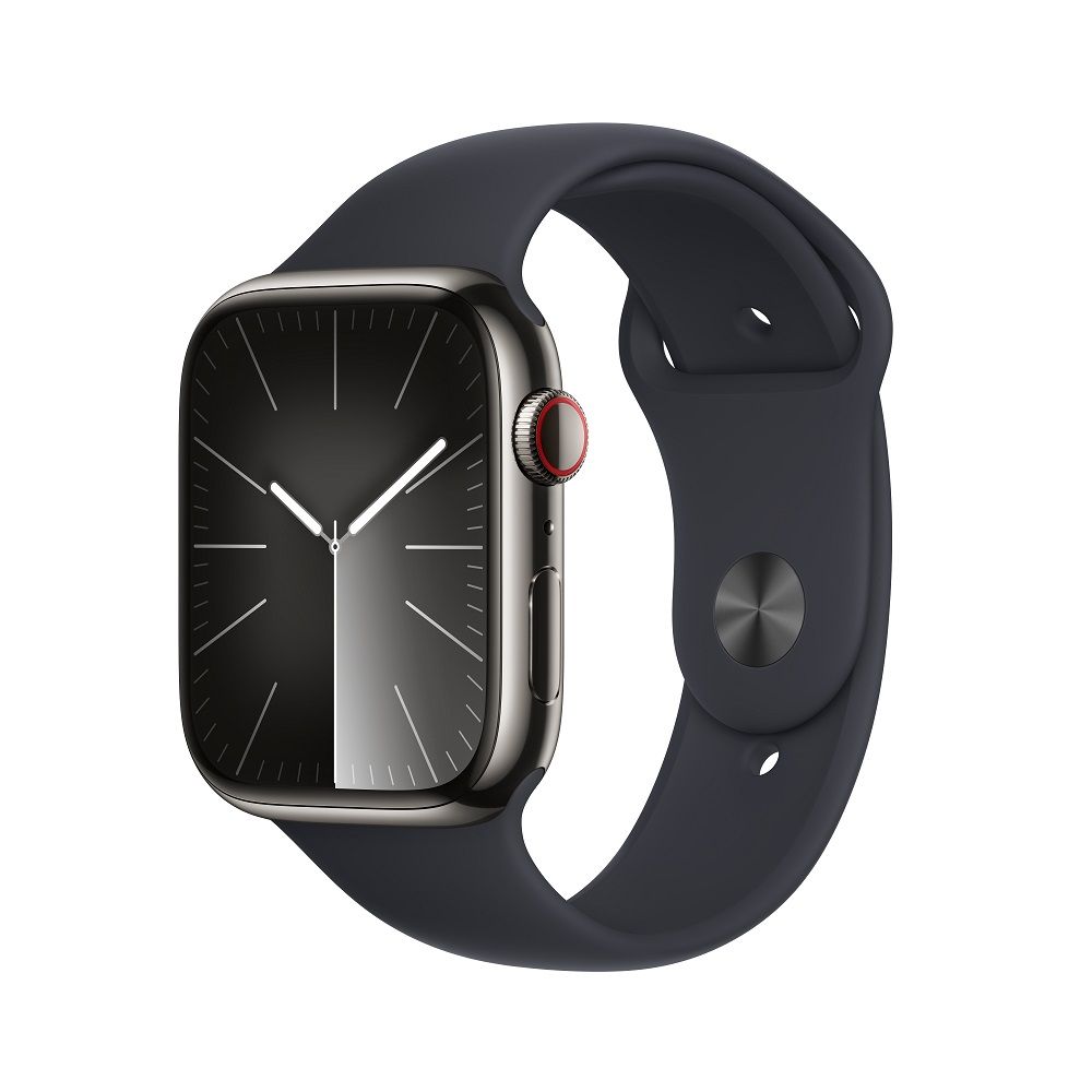 Apple Watch Series 9 GPS + Cellular 45mm 石墨色不鏽鋼錶殼- PChome