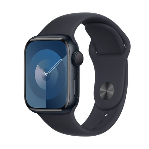 送螢幕保貼Apple Watch Series 9 GPS 41mm 午夜色鋁金屬錶殼