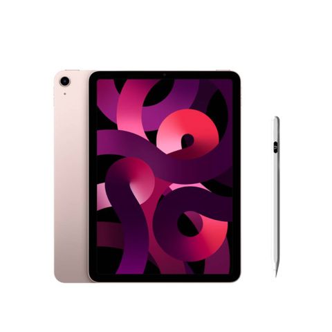 2022 Apple iPad Air 5 10.9吋 64G WiFi 粉紅色+電量顯示磁力吸附觸控筆