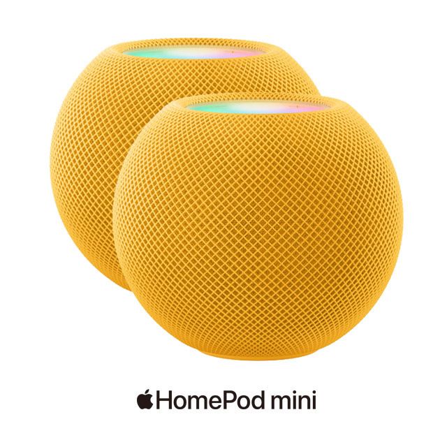 Apple 蘋果 HomePod mini-黃色 二入組