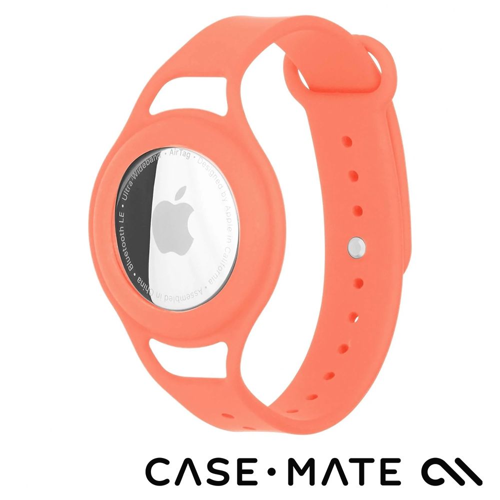 Case-Mate 美國 CASEMATE AirTag 專用孩童定位手環- 珊瑚紅