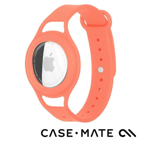 美國 CASE·MATE AirTag 專用孩童定位手環- 珊瑚紅