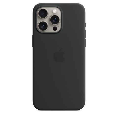 15系列原廠殼現省$391iPhone 15 Pro Max MagSafe 矽膠保護殼 - 黑色