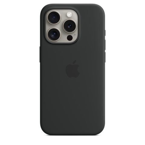 15系列原廠殼現省$391iPhone 15 Pro MagSafe 矽膠保護殼 - 黑色