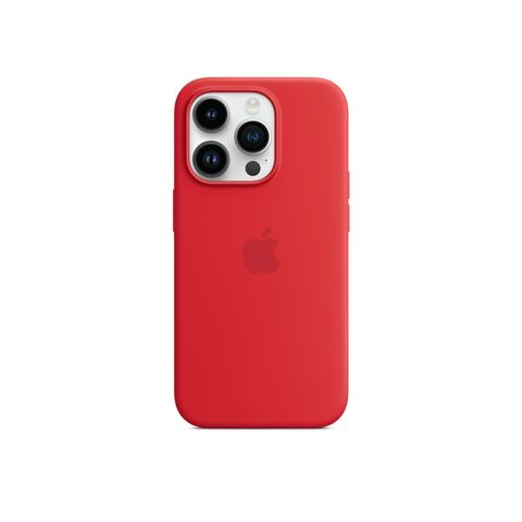 原廠 Apple iPhone 14 Pro 矽膠原廠保護殼－紅（Magsafe）